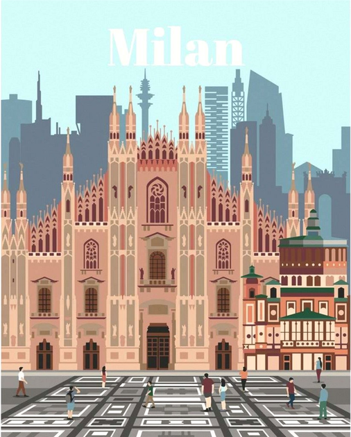 Картина за номерами Ravensburger CreArt Milan 24 x 30 см (4005556236886) - зображення 2