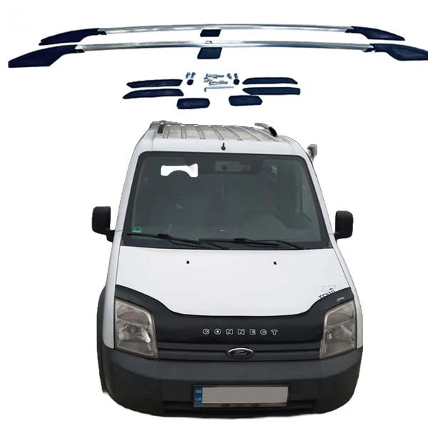 Рейлинги Ford Connect 2002-2013 [ДБ] хром STF - изображение 2
