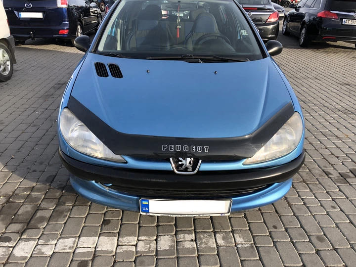 Дефлектор капота (мухобойка) VIP-TUNING для Peugeot 206 1998+ - Фото 1 Дефлектор капота (мухобойка) VIP-TUNING для Peugeot 206 1998+ - изображение 1