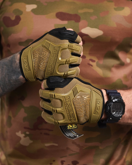 Перчатки тактические беспалые mechanix mpact gloves coyote 00 XXL - изображение 2