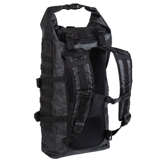 Рюкзак скрутка Sturm Mil-Tec Tactical Backpack Seals Dry-Bag BlackBlack - зображення 2