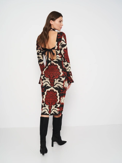 Сукня вечірня в'язана міді осіння жіноча H&M 1153680 S Різнокольорова (PS2030000272761_KAY2000001506202) - Фото 3 Сукня вечірня в'язана міді осіння жіноча H&M 1153680 S Різнокольорова (PS2030000272761_KAY2000001506202) - зображення 3