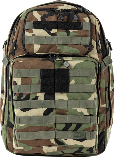 Рюкзак тактичний 5.11 Tactical "RUSH24 2.0 Woodland Backpack 56563WL-938[1358] Woodland (888579655391) - зображення 1