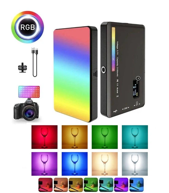 Відеосвітло кольорове RGB лампа для фото та відео LED VIDEO LAMP