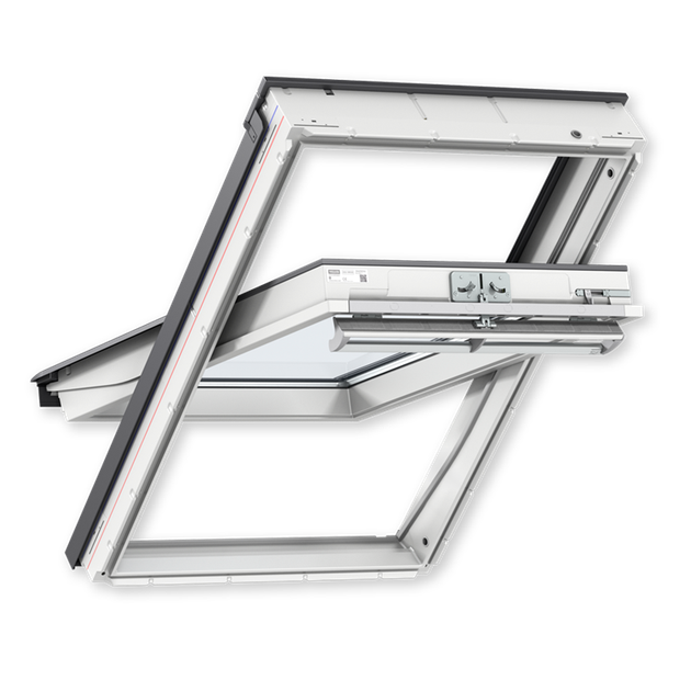 Вікно мансардне VELUX GGU MK08 0066 78x140см дерево в поліуретані - зображення 1