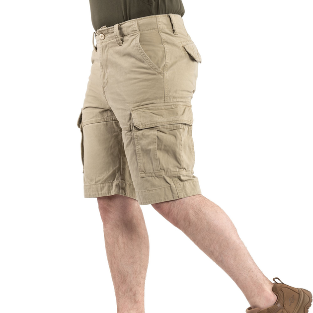 Шорти Sturm Mil-Tec® US Vintage Shorts Prewash 3XL Khaki - зображення 2