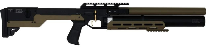 Пневматична гвинтівка (PCP) ZBROIA Sapsan TAC-M 550/300 (кал. 4,5 мм, coyote) + Насос Air Pump - зображення 2