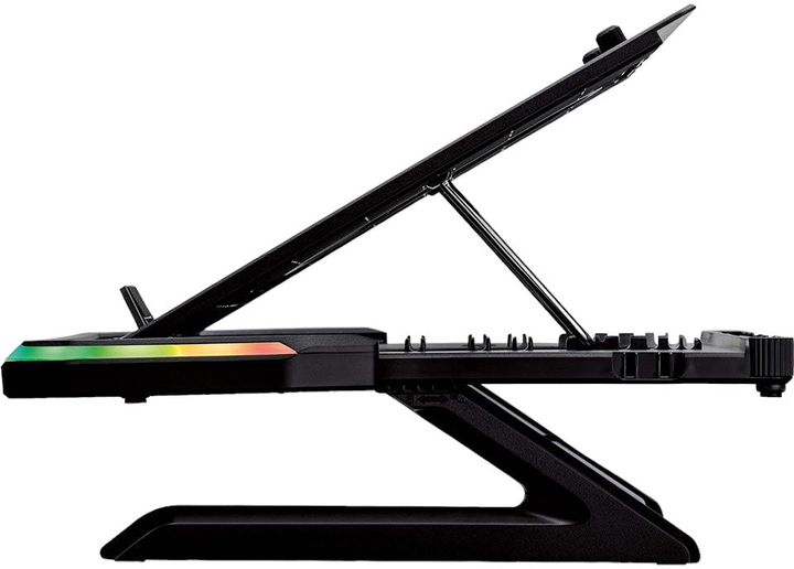 Підставка для ноутбука SureFire Portus X1 Foldable 17.3" Black/RGB (0023942488422) - зображення 2