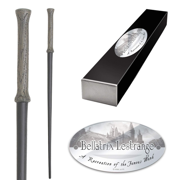 Чарівна паличка The Noble Collection Harry Potter Bellatrix Lestrange з іменною табличкою 37 см (0812370014385) - зображення 1