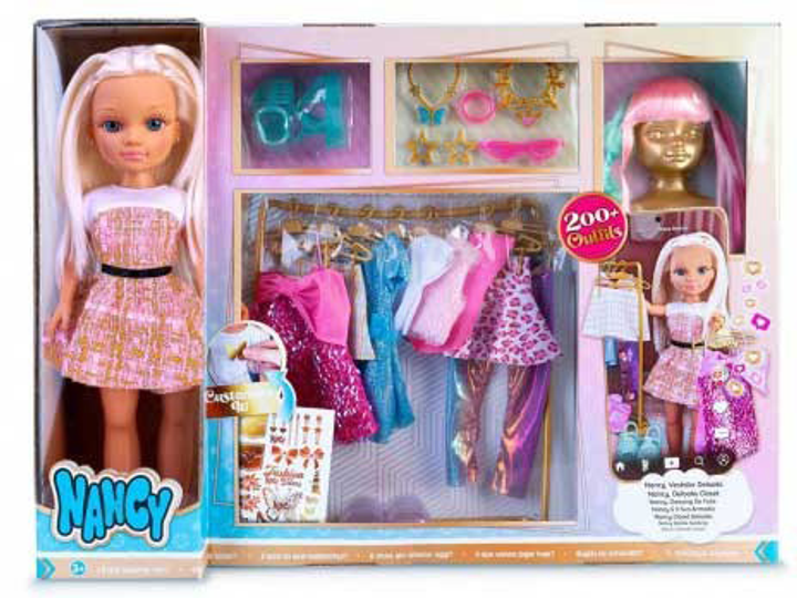 Кукла с аксессуарами Famosa Nancy And Her Wardrobe 43 см (8056379151876 ...