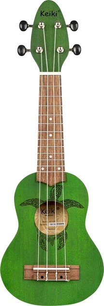 Укулеле Ortega Keiki K1-GR Sopranino Ukulele Okoume Green (R126661) - Фото 3 Укулеле Ortega Keiki K1-GR Sopranino Ukulele Okoume Green (R126661) - изображение 3