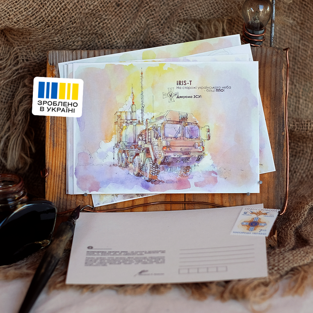 Комплект листівок JaneB Бійці ППО на сторожі українського неба - Фото 10 Комплект листівок JaneB Бійці ППО на сторожі українського неба - изображение 10