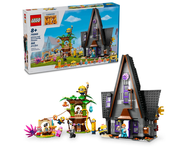 Zestaw klocków LEGO Despicable Me Rodzinna rezydencja Gru i minionków 868 elementów (75583) - obraz 7