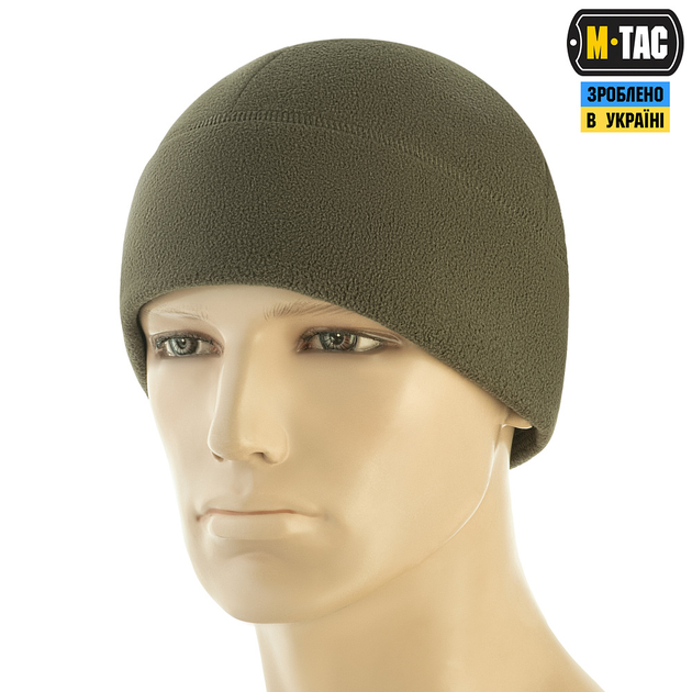 Шапка M-Tac Watch Cap Elite фліс (320г/м2) with Slimtex Dark Olive XL - зображення 1