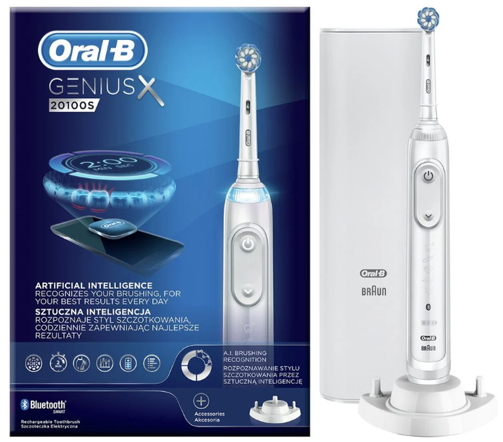 Электрическая зубная щетка Oral-B Genius X 20100S – фото, отзывы ...