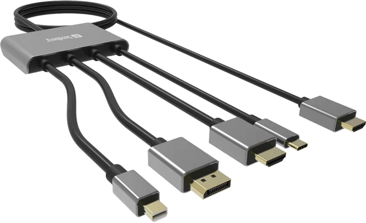 Кабель Sandberg USB Type-C - DisplayPort - micro-HDMI + mini ...