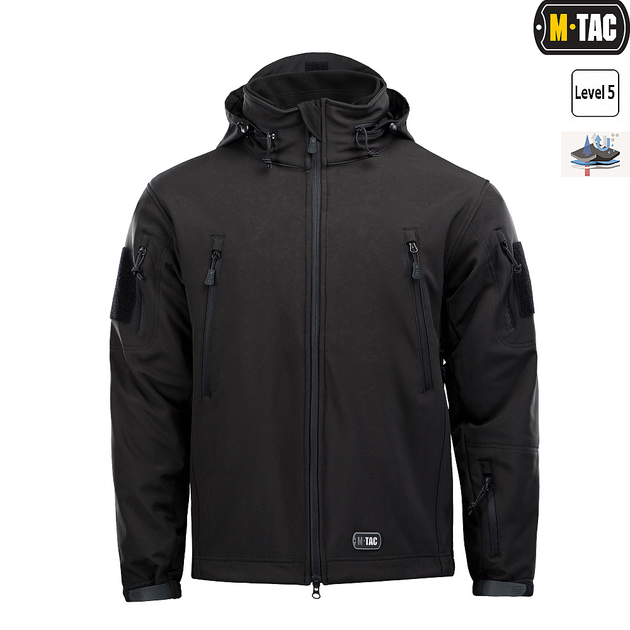 Куртка M-Tac Soft Shell с подстежкой Black XS - изображение 2