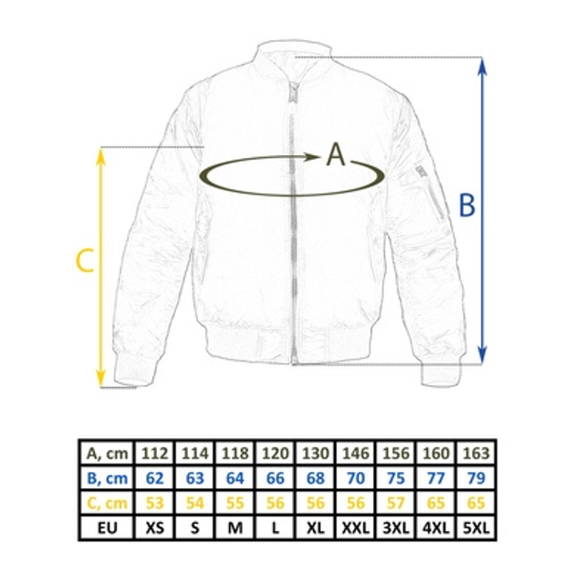 Куртка Бомбер льотна US BASIC MA1® FLIGHT JACKET Оливкова L - зображення 2