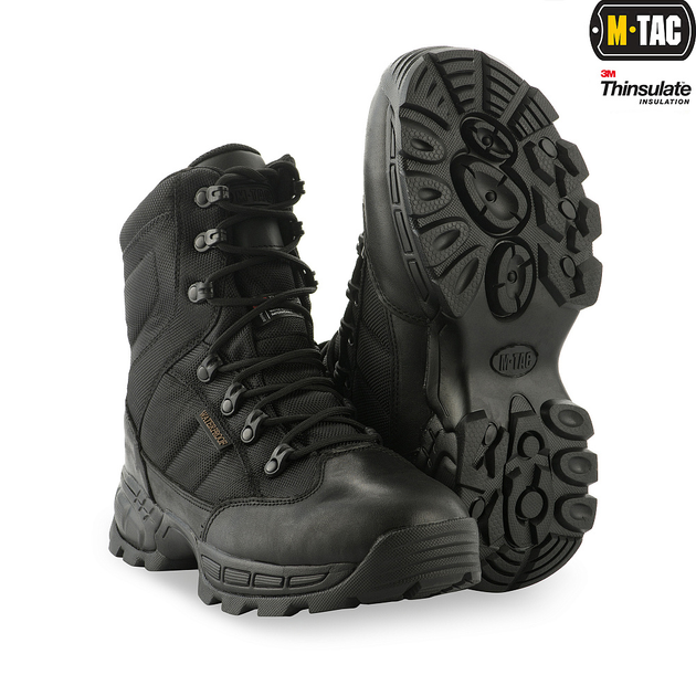 Ботинки M-Tac тактические зимние Thinsulate Black 40 - изображение 1