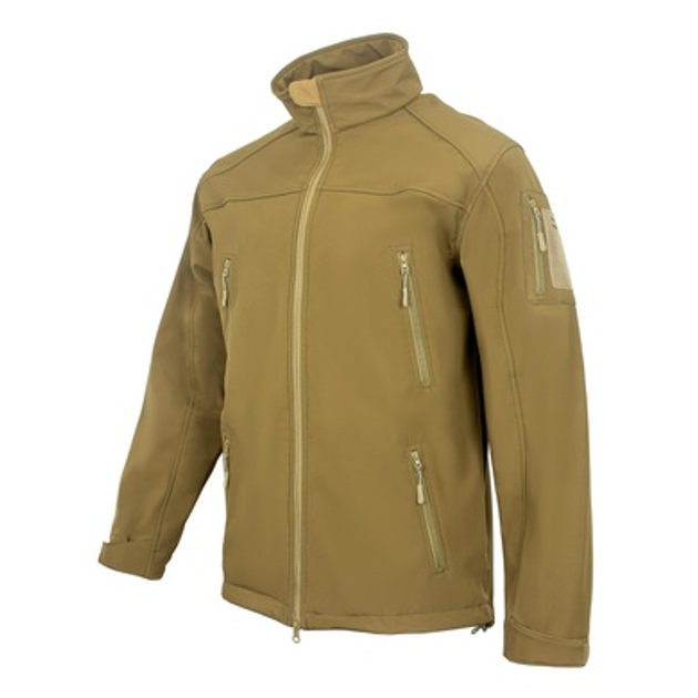 Куртка Vik-Tailor SoftShell с липучками для шевронов Coyote 58 - изображение 1