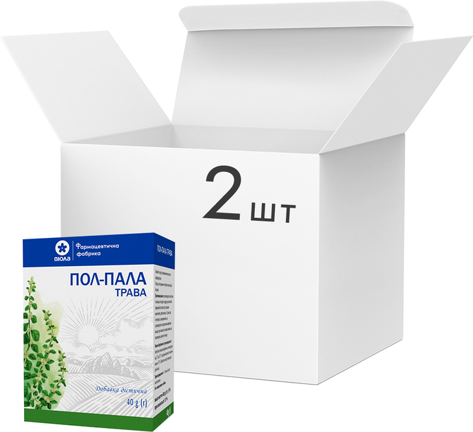 Упаковка фіточаю Віола Пол-пала трава 40 г x 2 шт (4820085408197) - зображення 1