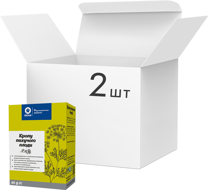 Упаковка фіточаю Віола Кропу пахучого плоди по 50 г x 2 шт (4820241313518) - зображення 1