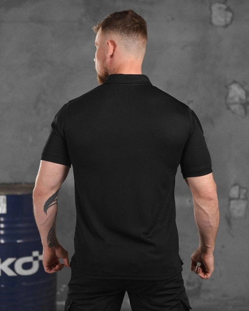 Тактическая футболка polo black S - изображение 2