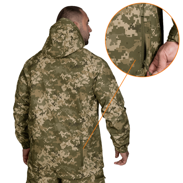 Куртка CM Stalker SoftShell Піксель (7379), XXXL - изображение 2