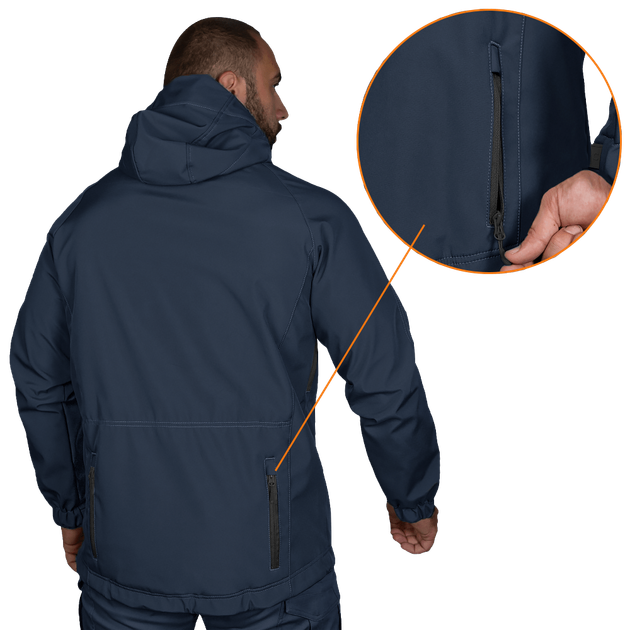 Куртка Stalker SoftShell Темно-синя (7005), XXXXL - зображення 2