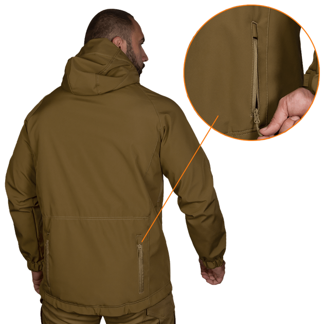 Куртка Stalker SoftShell Койот (7346), M - изображение 2