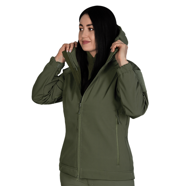 Жіноча куртка Stalker SoftShell Олива (7441), XL - зображення 1