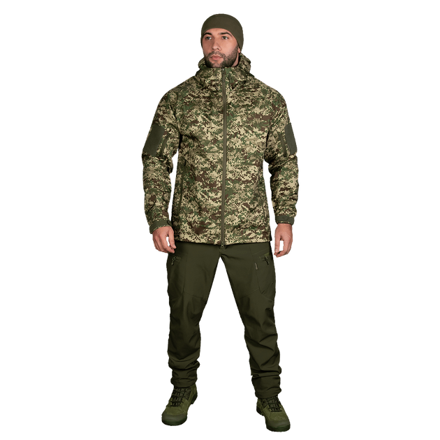 Куртка Stalker SoftShell Хижак піксель (7495), XL - зображення 1