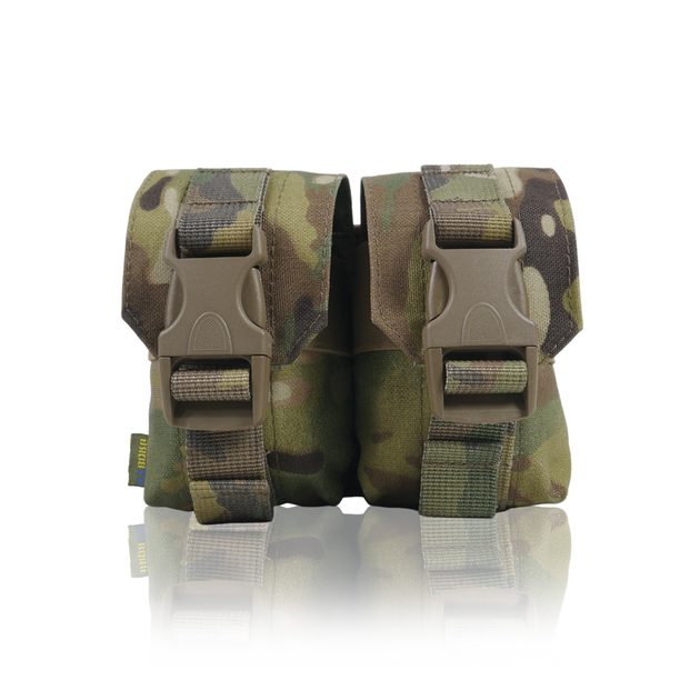 Тактичний підсумок під 2 гранати KIBORG GU Double Mag Pouch Multicam - зображення 2