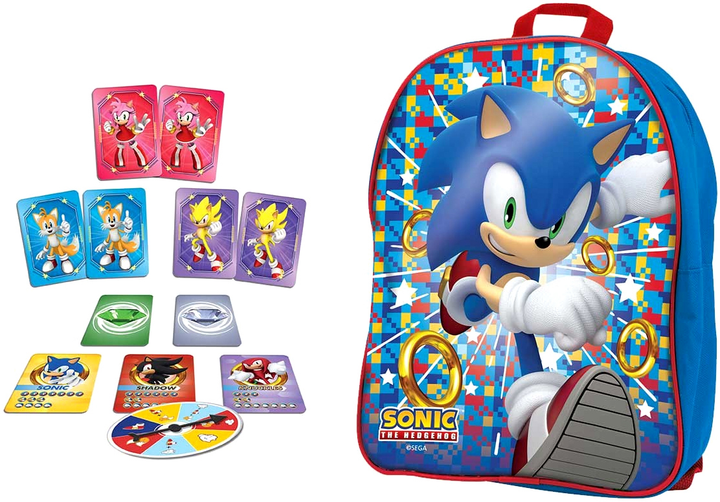 Gra planszowa Lisciani Sonic 2 In 1 In A Backpack (8008324104536) - obraz 2