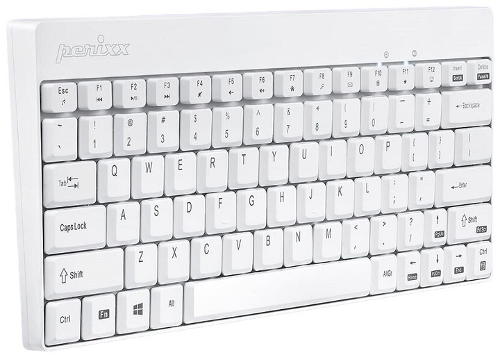 Zestaw bezprzewodowy Perixx PERIDUO-712 Compact Mini White (4049571371252) - obraz 3