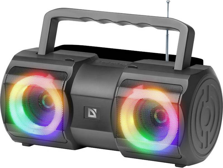 Głośnik przenośny Defender BEATBOX 20 Bluetooth 20W MP3/FM/SD/USB/AUX/LED Czarny (4745090820225) - obraz 1