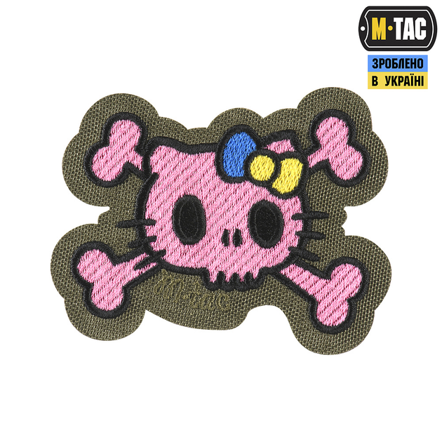 Нашивка M-Tac KITTY (вишивка) Pink/Ranger Green - зображення 1