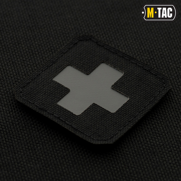 Нашивка M-Tac Medic Cross Laser Cut Black/Grey - изображение 2
