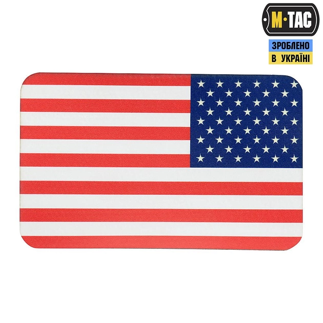 Нашивка M-Tac прапор США реверс (80х50 мм) Full Color/GID - зображення 1