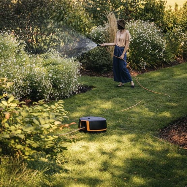 Автоматична котушка зі шлангом Fiskars X-Series XL (6411501512604) - зображення 8