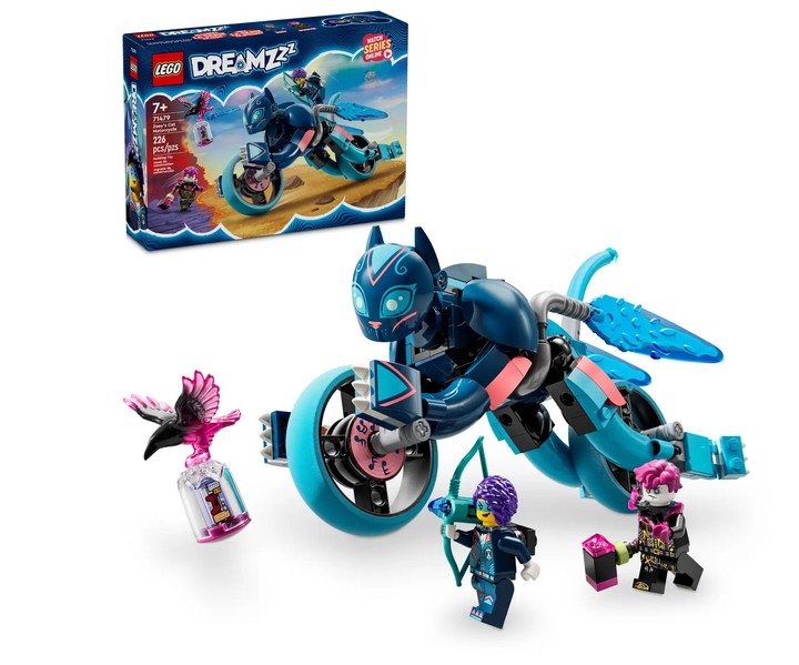 Zestaw klocków LEGO DREAMZzz Koci motocykl Zoey 226 elementów (71479) - obraz 6
