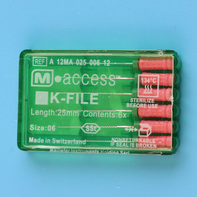 K-File Dentsply M-Access 25мм Розмір #06 - зображення 2