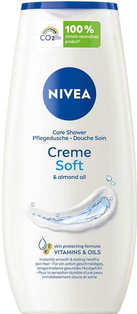 Набір для жінок Nivea Soft Care Гель для душу 250 мл + Кульковий антиперспірант 50 мл (9005800361123) - зображення 2