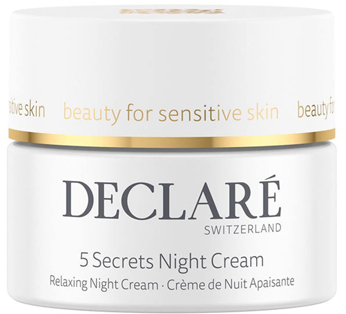 Нічний крем для обличчя Declare Stress Balance 5 Secrets Night Cream 50 мл (9007867007853) - зображення 1