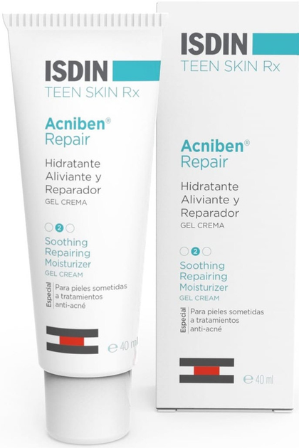 Гель-крем для обличчя Isdin Acniben Rx Moisturizing Gel-40 мл (8470002000704) - зображення 1