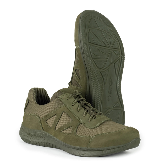 Кросівки Ягуар із вставками кордури Олива 39 - зображення 1