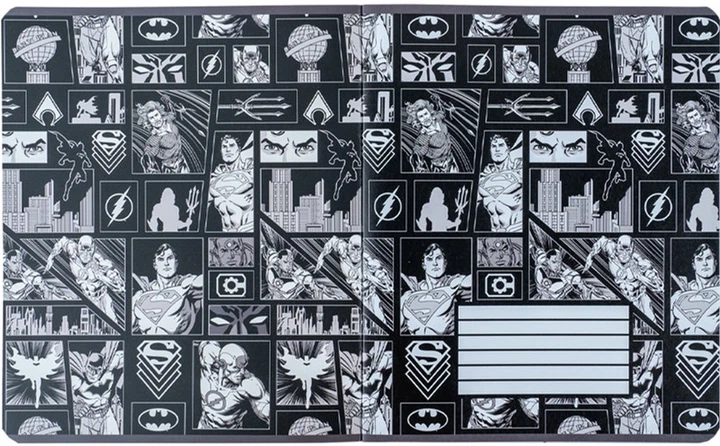 Набір шкільних зошитів Kite DC Comics 24 аркуша в клітинку 20 штук (DC24-238) - зображення 2