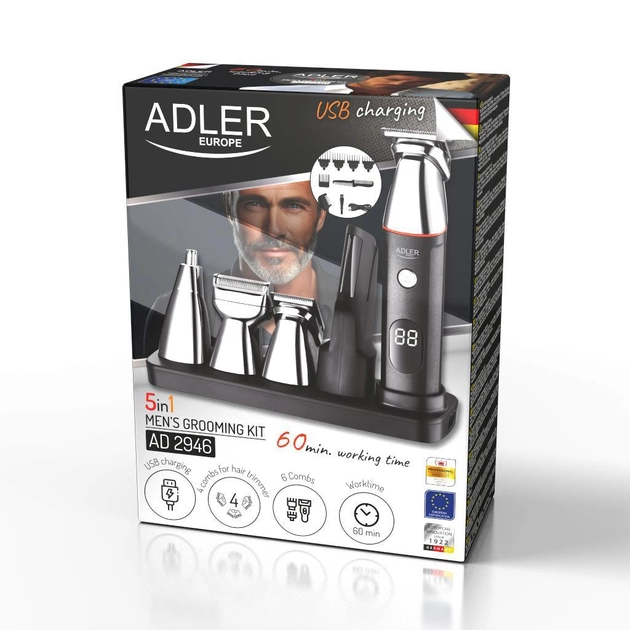 Мультитриммер Adler AD 2946 5W Набор по уходу за волосами - изображение 7