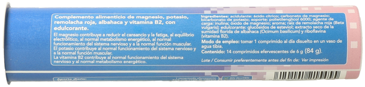 Suplement diety Eladiet Vit & Min Magnesio + Potasio 14 tabletek (8420101215455) - obraz 2