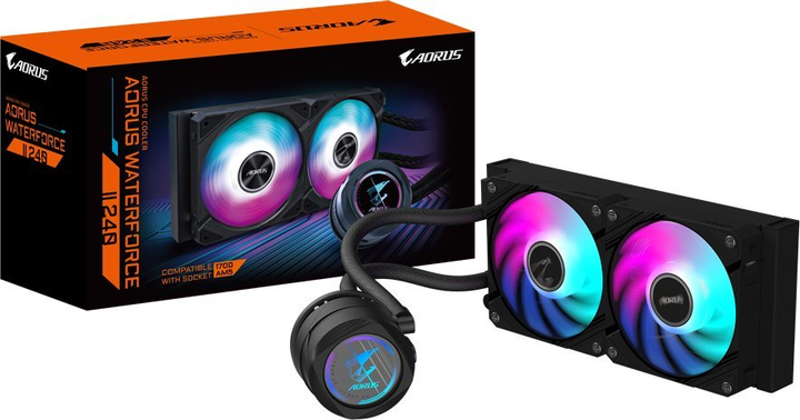 Chłodzenie wodne Gigabyte AORUS Waterforce II 240 ARGB Black (AORUS WATERFORCE II 240) - obraz 5